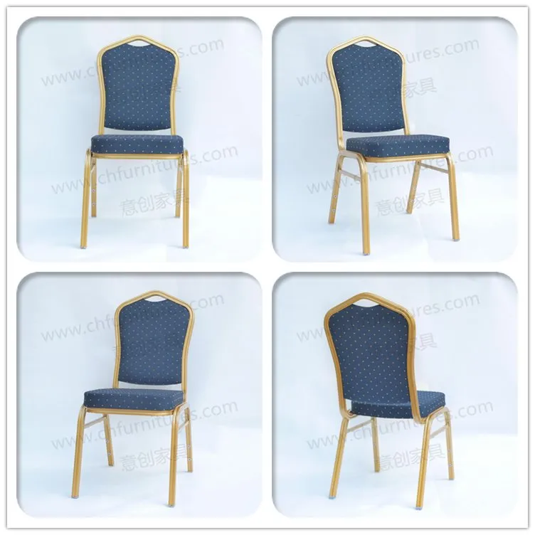 Stacking Aluminum Iron Steel Metal Hotel Wedding Dining Banquet Chair Yc-Zl22-04