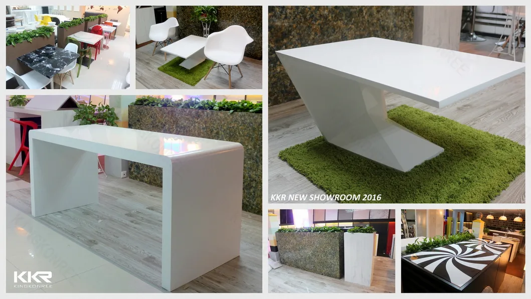 Stone Solid Surface Restaurant Dining Table 2 Person Table