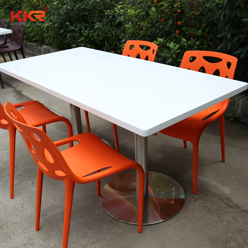 Stone Solid Surface Restaurant Dining Table 2 Person Table
