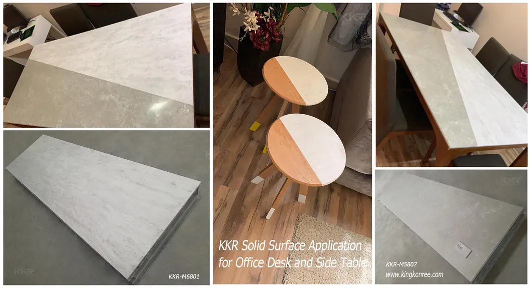Stone Solid Surface Restaurant Dining Table 2 Person Table