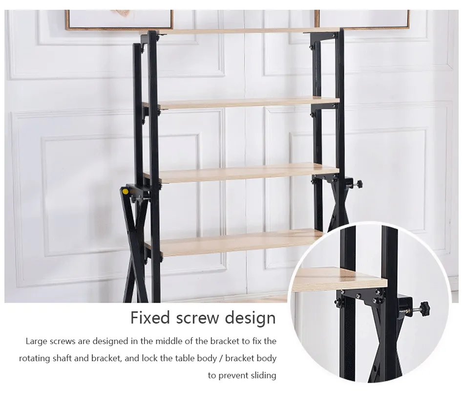 Unique Wooden Folding Work Luxury Executive High End Sit to Stand Office Desk