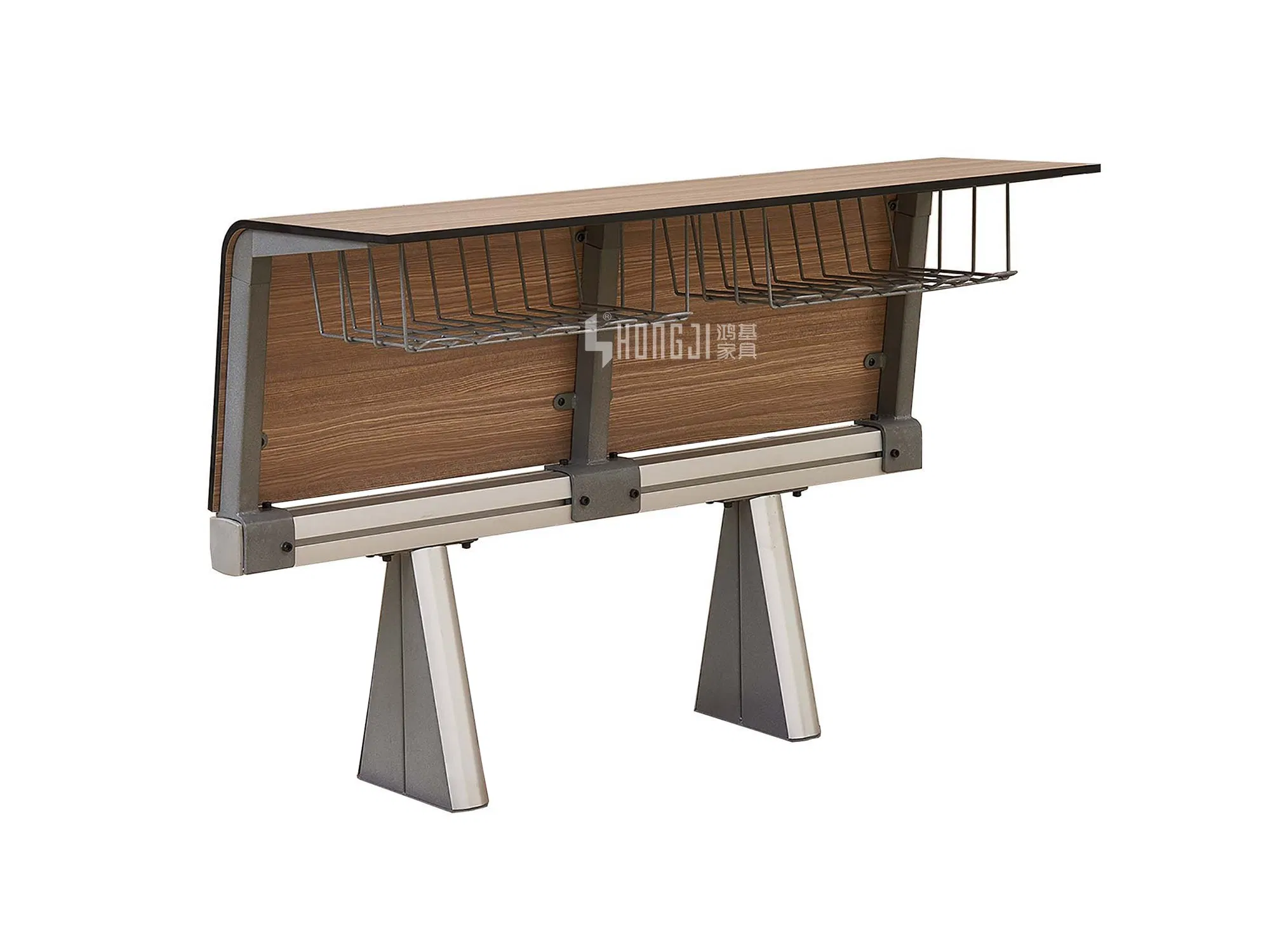 University Middle School Educational Folding Wooden Teacher Classroom School Bench