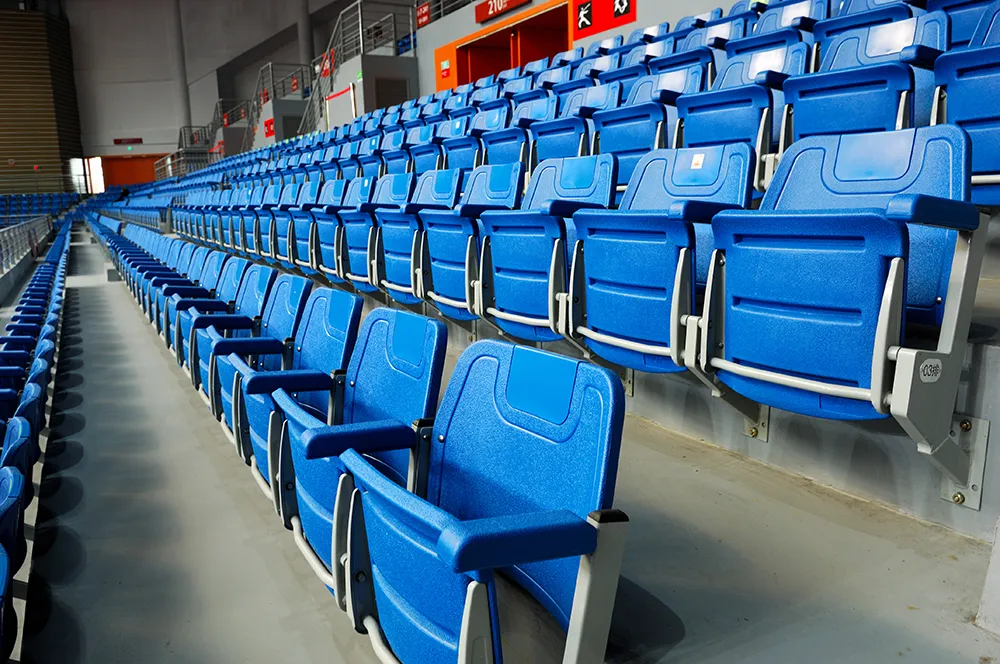 Unti-UV Fold Down Stadium Seats Indoor Gym Bleachers