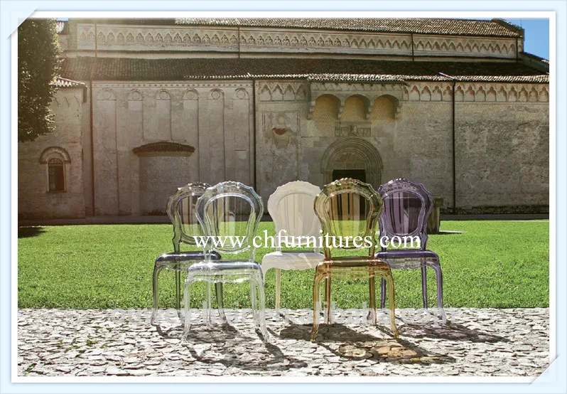 White and Blue or Transparant Dining Room Arms Belle Epoque Princess Chair (YC-P31-1)