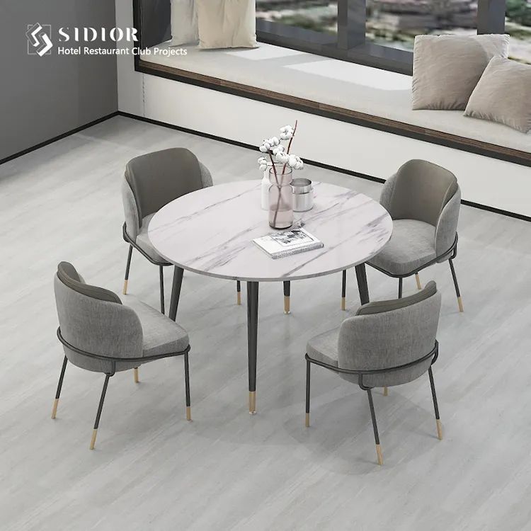 Wholesale Black Walnut Chair Armchair Hiroshima Dining Chair with PU Cover Seater