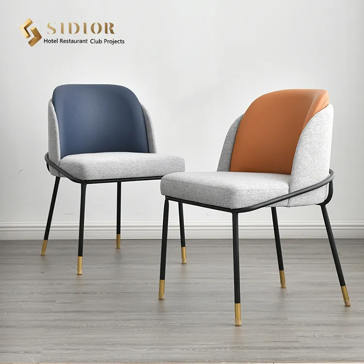 Wholesale Black Walnut Chair Armchair Hiroshima Dining Chair with PU Cover Seater