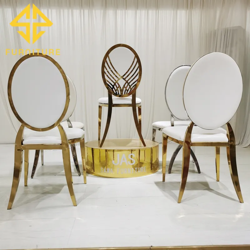 Wholesale New Desig Event Golden Stainless Steel Wedding Chair