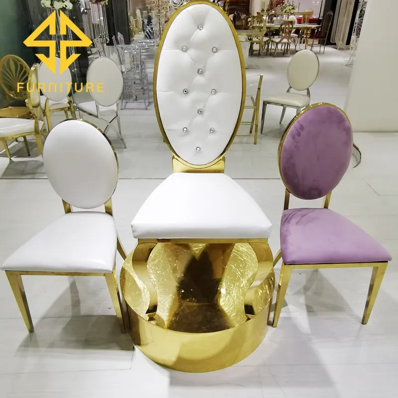 Wholesale New Desig Event Golden Stainless Steel Wedding Chair