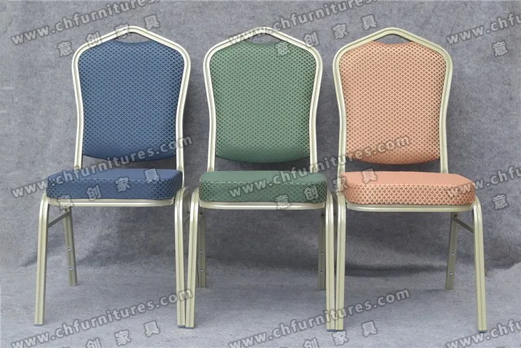 Yc-Zl22-1 Champagne Frame Aluminum Stacking Metal Printing Banquet Chair Restaurant Furniture